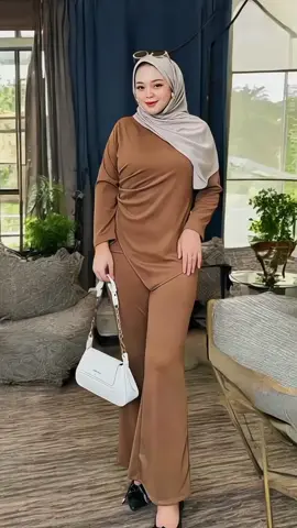KIERA SET CUTBRAY RIB KNIT #oneset #setelanwanita 