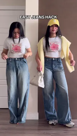 jeans hack! save for inspo @In Print We Trust code SHAYNE30021 #outfitinspo #outfitideas #fashionhacks #wearingvsstyling #hack 