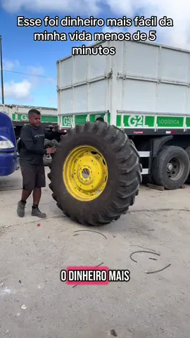 Esse foi o serviço mais fácil em toda minha vida olha quanto eu cobrei nesse serviço de 5 minutos #caminhao #dicas #borracharia 