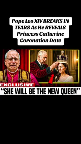 Pope Leo XIV BREAKS IN TEARS As He REVEALS Princess Catherine Coronation Date In a stunning turn of events, Pope Leo XIV broke down in tears after a private meeting with Princess Catherine—then did the unthinkable. He revealed her official coronation date to the world before Buckingham Palace could speak. What followed was a global wave of support—and Camilla’s quiet collapse behind palace walls. 