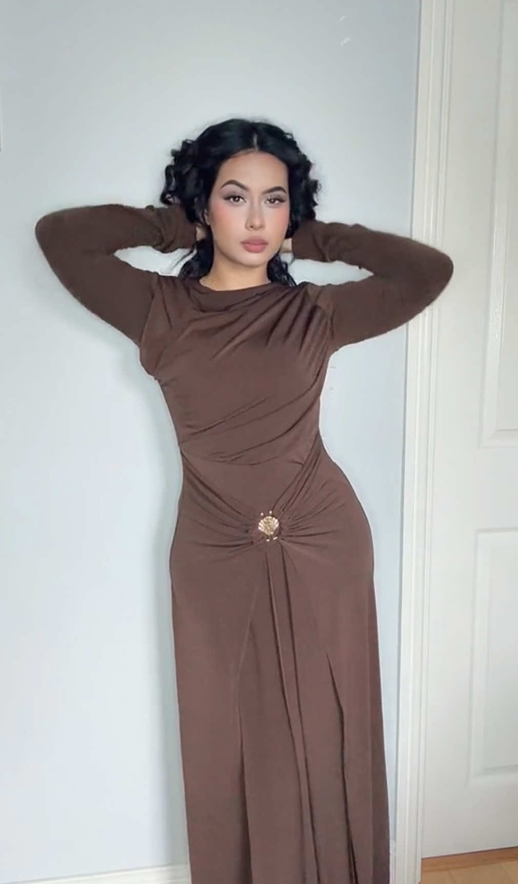 Absolutely in love with this dress🤎#classy #classyoutfit #dressingup #tiktokmademebuyit #fypuk🇬🇧📍 #outfitinspo #formalwear 