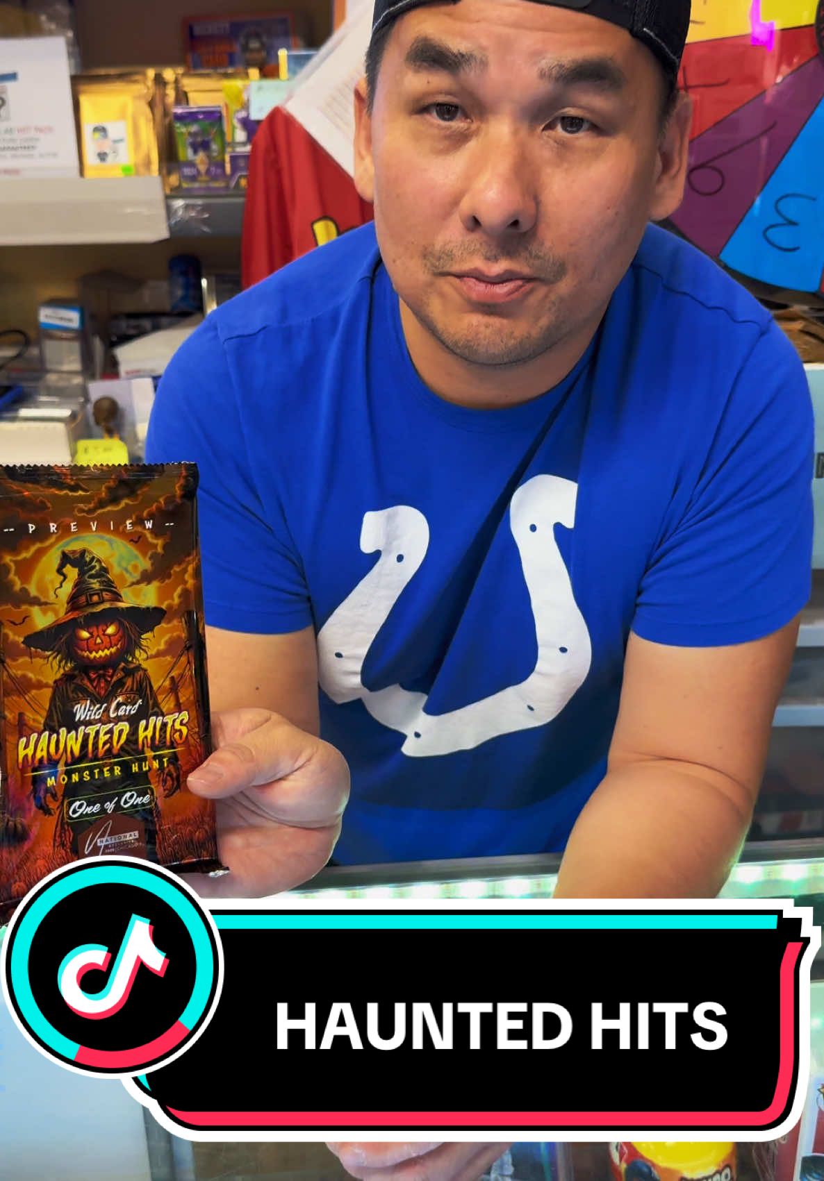 These Haunted Hits cards are pretty cool. You can hit 1/1 autographs as well. #tiktokshop #wildcard #sportscards #retailtiktok #masterbaz 