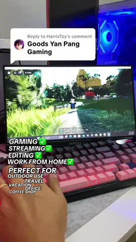 Replying to @HarrisTzy Hindi lang goods for gaming si Arzopa Portable Monitor#arzopa #arzopaportablemonitor #portablemonitor 