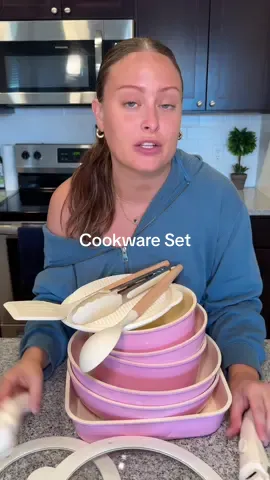 Kitchen game changer yall!! This 22 piece cookware set from Kikcoin is a steal and has made my life so much easier. #cleankitchen #organizedhome #kitchenorganization #KitchenHacks #cookware 