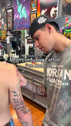 One of the most confusing, tattoos, I’ve done ✍🏽 dm me for a tattoo appointment ##tattootiktok##tattooartist##tattoo##tattooideasforguys##tattooideasforgirls##tattoodesign##tattooinspo