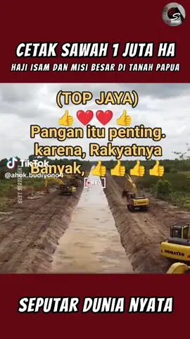 CETAK 1 JUTA HA SAWAH DI MEROKE PAPUA.