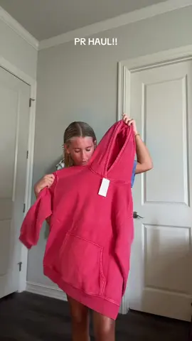 @laysa alley was sitting in my floor watching me film this😭 guys i’m obsessed with everything omg #prhaul #haul #PR #olebrandselect #hoodie #tiktokshop #packages #cute 