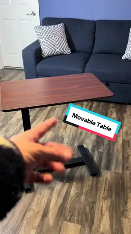 Portable, adjustable, and easy to move this rolling desk fits anywhere, from living rooms to workspaces. Height adjusts from 29” to 43”, spacious top, and 360° wheels for smooth movement. #desksetup #homeoffice