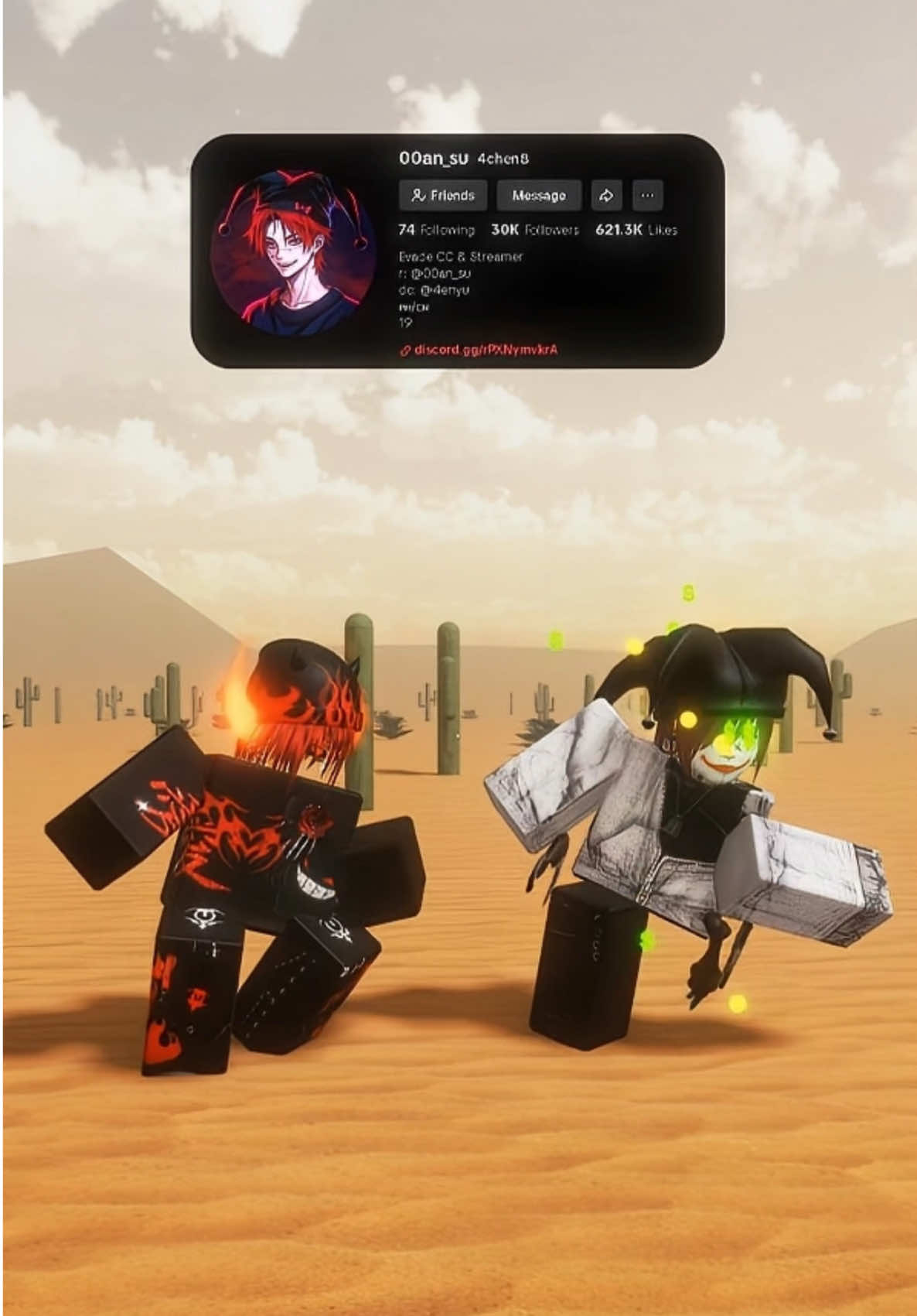 Insane Collab w/@4chen8 🃏🔥 || #evade #roblox #evaderoblox #evadeedit #evadefyp 