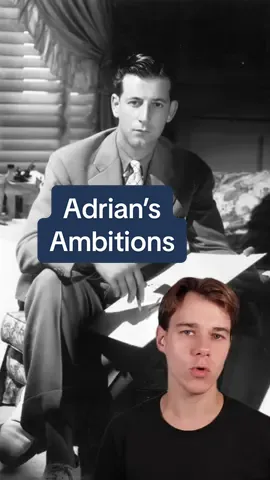 Adrian’s Fashion Ambitions 👗 #hollywoodhistory #filmtok #oldhollywood #costumedesign #fashionhistory 