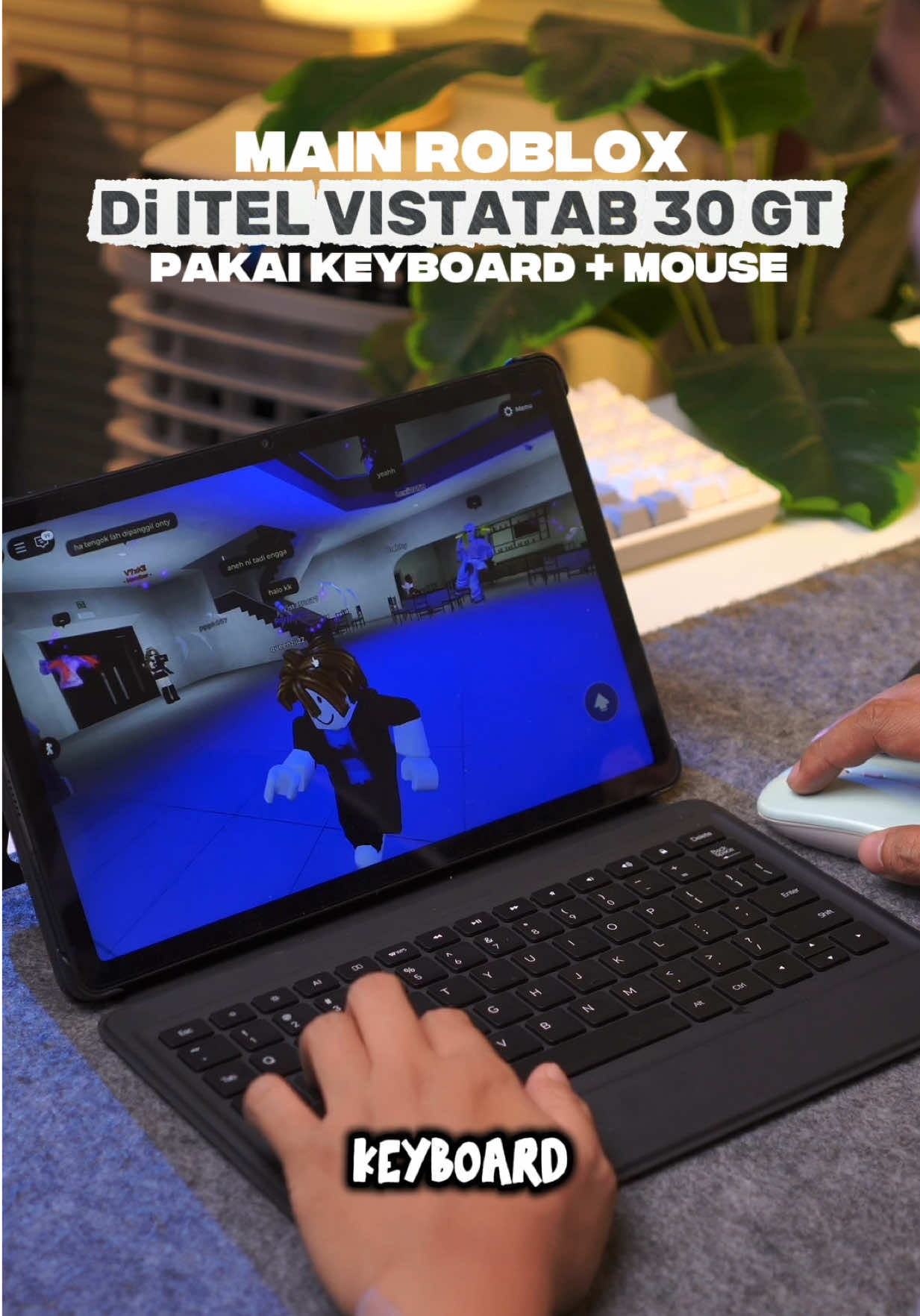 Membalas @Myouka🍀 main Roblox di itel VistaTab 30 GT pakai Keyboard + Mouse Bluetooth Bisa Banget, Lebih enak dan nyaman mainnya! Itel vistaTab 30 GT ini udah dapet Keyboard yaa. #ItelVistaTab30GT #VistaTab30GT #itel #Roblox #mousebluetooth 