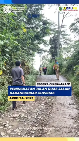 Dinas Pekerjaan Umum dan Penataan Ruang Kabupaten Banjarnegara melalui Bidang Bina Marga kembali telah melaksanakan Mutual Check 0%. Mutual Check 0% dilaksanakan pada paket  Kegiatan Peningkatan Jalan Ruas Jalan Karangkobar - Suwidak Kecamatan Karangkobar. Rencana Penanganan Pemeliharaan yaitu menggunakan Beton dengan mutu fc' 15 Mpa Panjang 600 M, dengan lebar 3M. Tunggu Update Si BIMA selanjutnya... Terimakasih... #BinaMarga #Banjarnegara #MutualCheck  #PeningkatanJalan #BanjarnegaraTerkini #Infobanjarnegara #Proyekbanjarnegara #dpuprbanjarnegara #pupr #viral #tiktok 