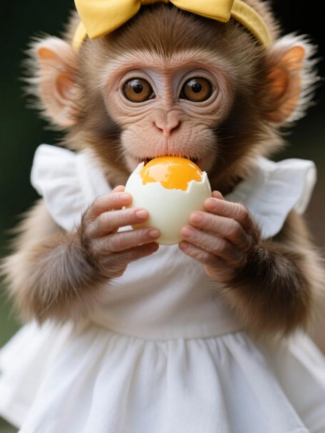 eat egg  #cutemonkey #monkey #fyp #eating