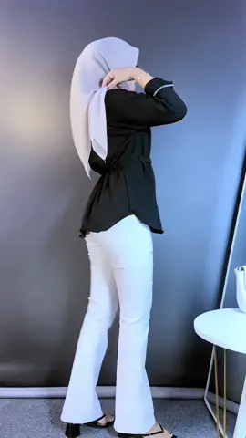 Kemeja blouse simple bahan melar adem cekout di keranjang kuning #fyp #atasanwanita #kemeja #blouse 