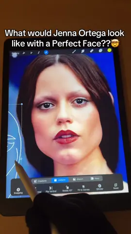 What would Wednesday look like with a Perfect Face??🤯#jennaortega #jennaortegaedit #jennaortegaedits #jennaortegawednesday #wednesdayaddams #wednesdaydance #addamsfamily #jennaortegafanpage #fyp 