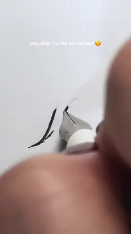 Sometimes it be like this 🤪 #calligraphy #calligraphywriting #lettering #handwriting #w #ink #singapore #tiktoksg #fyp #penaddict #write 