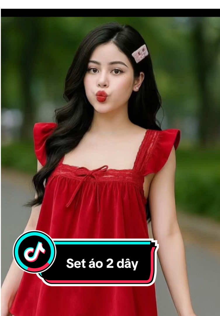 Set áo 2 dây,siêu xinh,siêu mát cho các chị em #setaoxinh #thoitrangnu #xuhuongtiktok #viraltiktok 