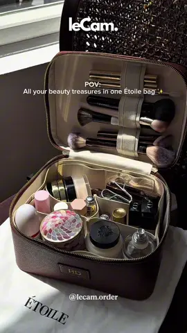 When your makeup bag is as luxe as what’s inside  #viral #etoile #makeupbag #fyp #xh #leCamorder #haileybieber #cleangirlaesthetic #etoilemakeupbag @ETOILE US 
