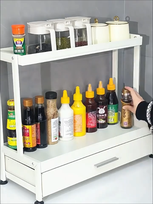 Rak rempah serbaguna keluli tahan karat ini memang padu! 🌟 Boleh simpan botol rempah, sos, dan barang dapur lain dengan kemas & teratur — dapur pun nampak cantik dan kemas 😍✨ #rakrempah #DapurKemas #BarangDapurViral #KitchenHacks  #HomeOrganizer #KitchenMustHave #HomeHacks #KitchenOrganization #HomeGadgets #TikTokMadeMeBuyIt #StorageIdeas #KitchenGoals #easyshopple 