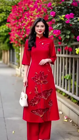 Set áo dài Liên Đăng #xuhuong #thoitrangnu #aodaivietnam 