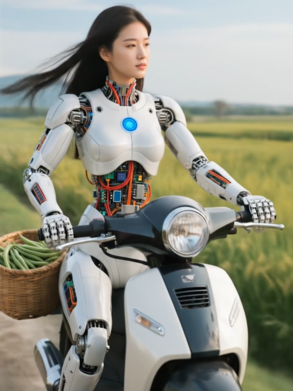 The robot learns farming #robot #humanoid 
