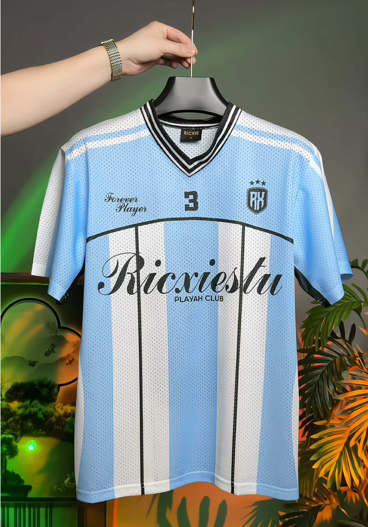 Áo Lưới Thể Thao Jersey Ricxie Số 3 - Top Sport Áo Unisex Nam Nữ #aoluoi #aothethao #aothun #thoitrangnamnu #viralvideo #xuhuongtiktok  