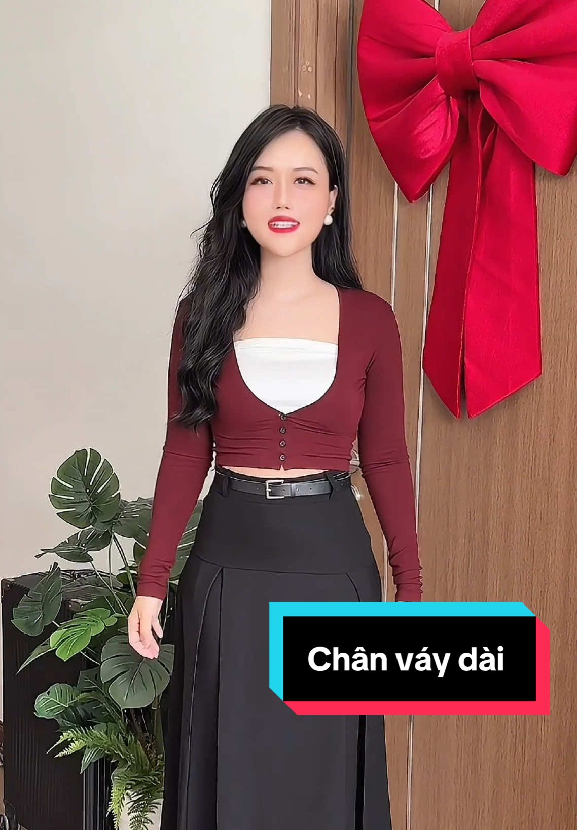 Chân váy xếp ly dáng dài cực xinh #chanvay #chanvaynu #viral #trending #hienhoidieu 
