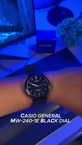 Casio General MW-240-1E Black Dial Ganteng,Elegan dan Klasik. #fyp #jamtangan #jamtanganpria #casio 
