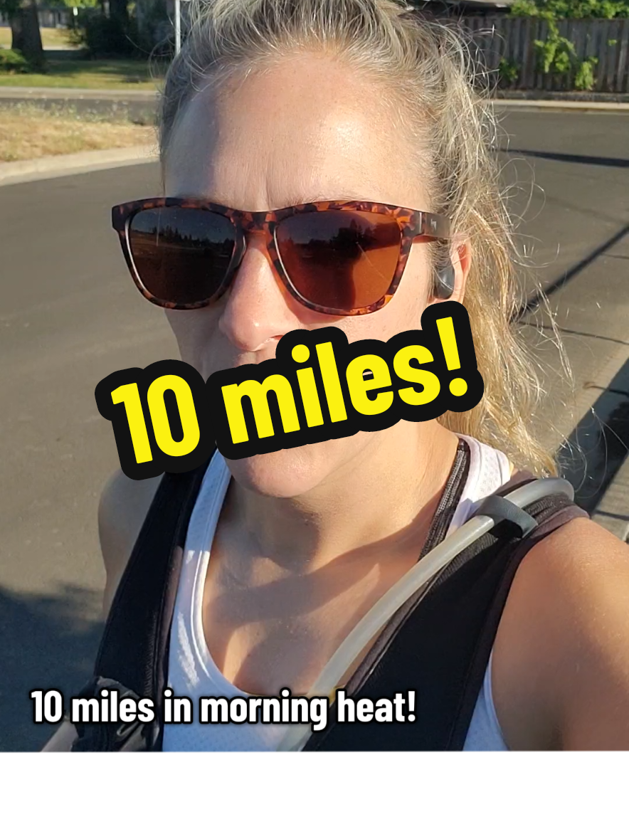 Slow and steady. Working through an arthritis flare and I didn't quit! #runtok #Running #marathontraining #fallmarathon #summerrunning 