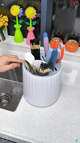 Hộp đựng dao kéo, đũa thìa để bàn xoay 360 độ, hộp đựng dụng cụ nhà bếp  #hopdungdungcunhabep #hopcamdao #hopcamdaoduathia #dogiadungtienich #lalap1995 