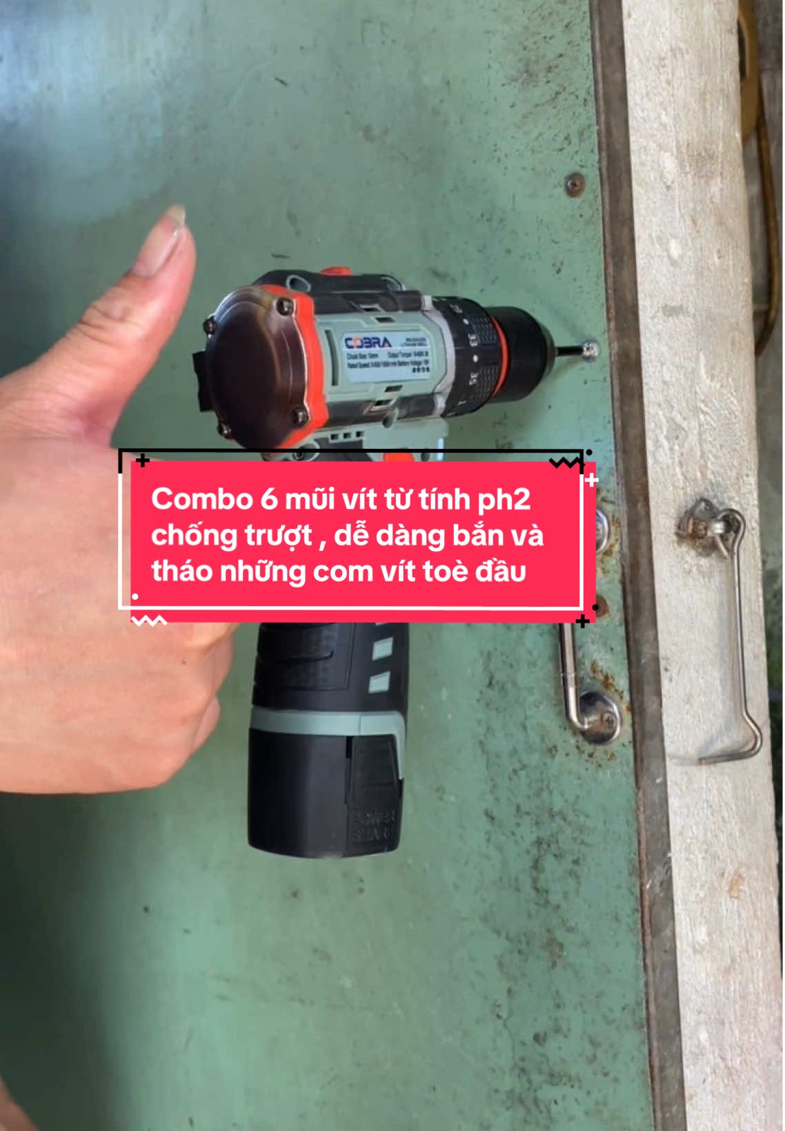 Combo 6 mũi vít từ tính ph2 chống trượt , dễ dàng bắn và tháo những com vít toè đầu #kimkhi #dadung #ducdocdaoo #diennuoc #muivitchongtruot 