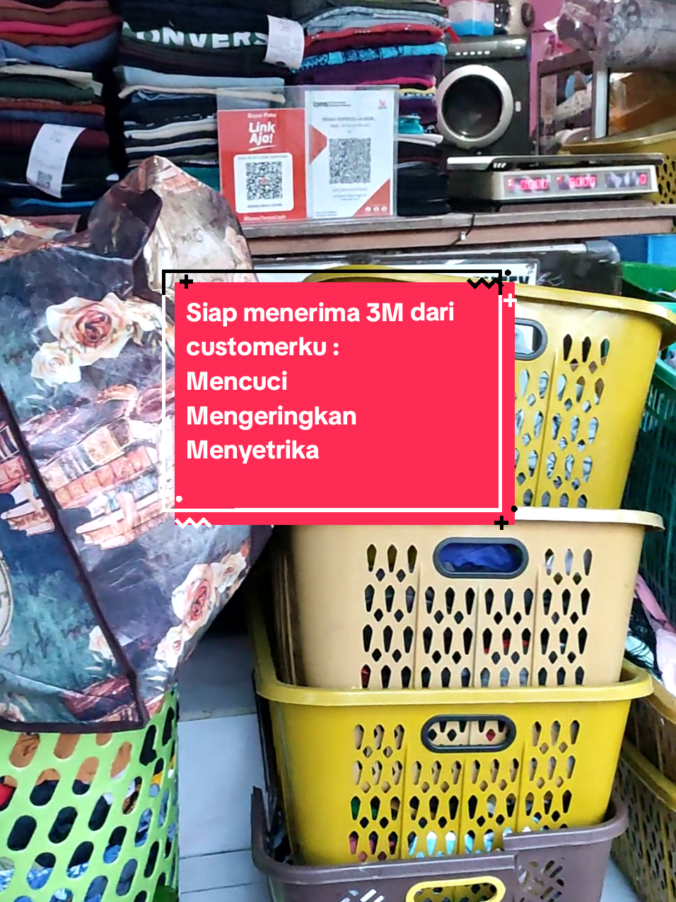 Siap menerima 3M Mencuci Mengeringkan Menyetrika 🥰 #indahexpresslaundry #laundrybali #laundryexpress 