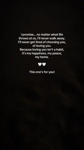 This isn’t the kind of love that fades when things get hard. This is the kind you hold on to, the kind you protect. No matter the storms, the changes, the distance… I’ll keep showing up for you. Because loving you isn’t work — it’s the easiest promise I’ve ever made. ❤️ #fyp #foryou #soulmate #lovequotes #deepquotes #relationshipgoals #viralpost #reallove #Love #loveyou #reels #TrueLove 
