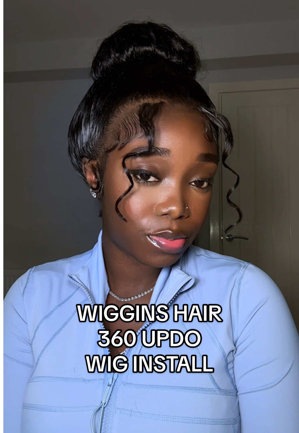 How to install a 360 updo bun wig from @WIGGINS__HAIR @Wigginshair_shop . True definition of easy ready to wear wig (link in my bio) #wiginstall #beginnerfriendlywig #360wig #wigginshair #viraltrendyfypcontents 