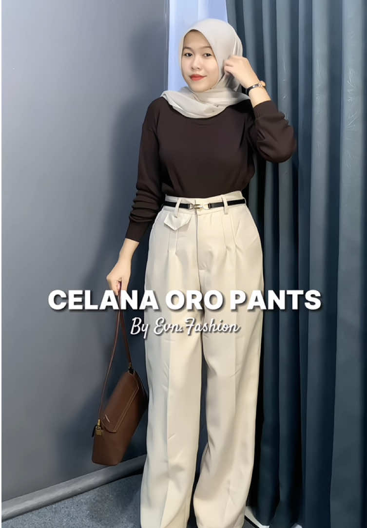 Celana oro pants cocok segala semua outfit😍 #oropants #oropantswanita #celanaoropants #celanaloosepants #celanahighwaist #celanakerja #celanawanitamurah 
