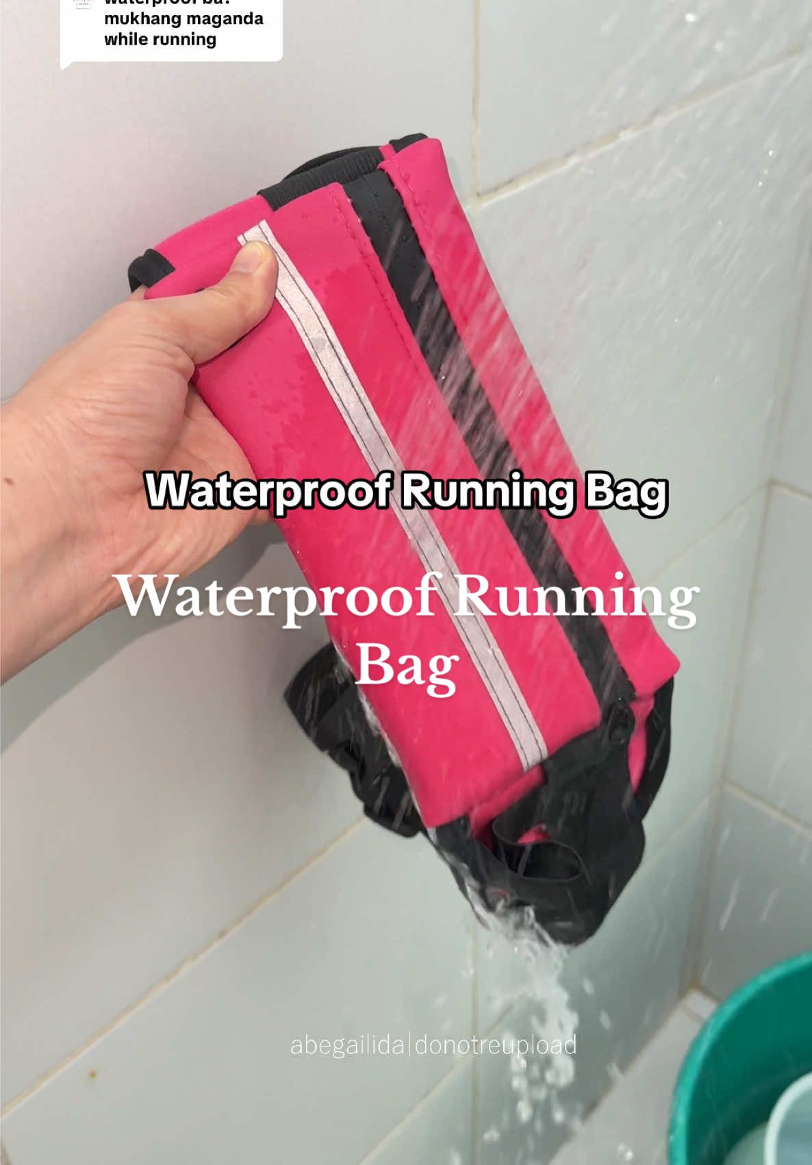 Replying to @DeeVarnz rain or shine, walang kaso, protected ang gamit mo. Must have to kung nasa running era ka na! #runningbag #runningera #runningbelt #waterproof 