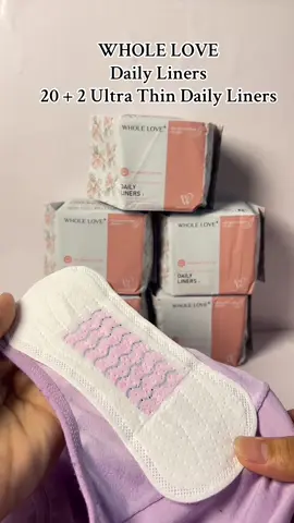 Whole love daily liners #pantyliners #dailyliners #pantylinersforwomen#trendingtiktok #fyp 
