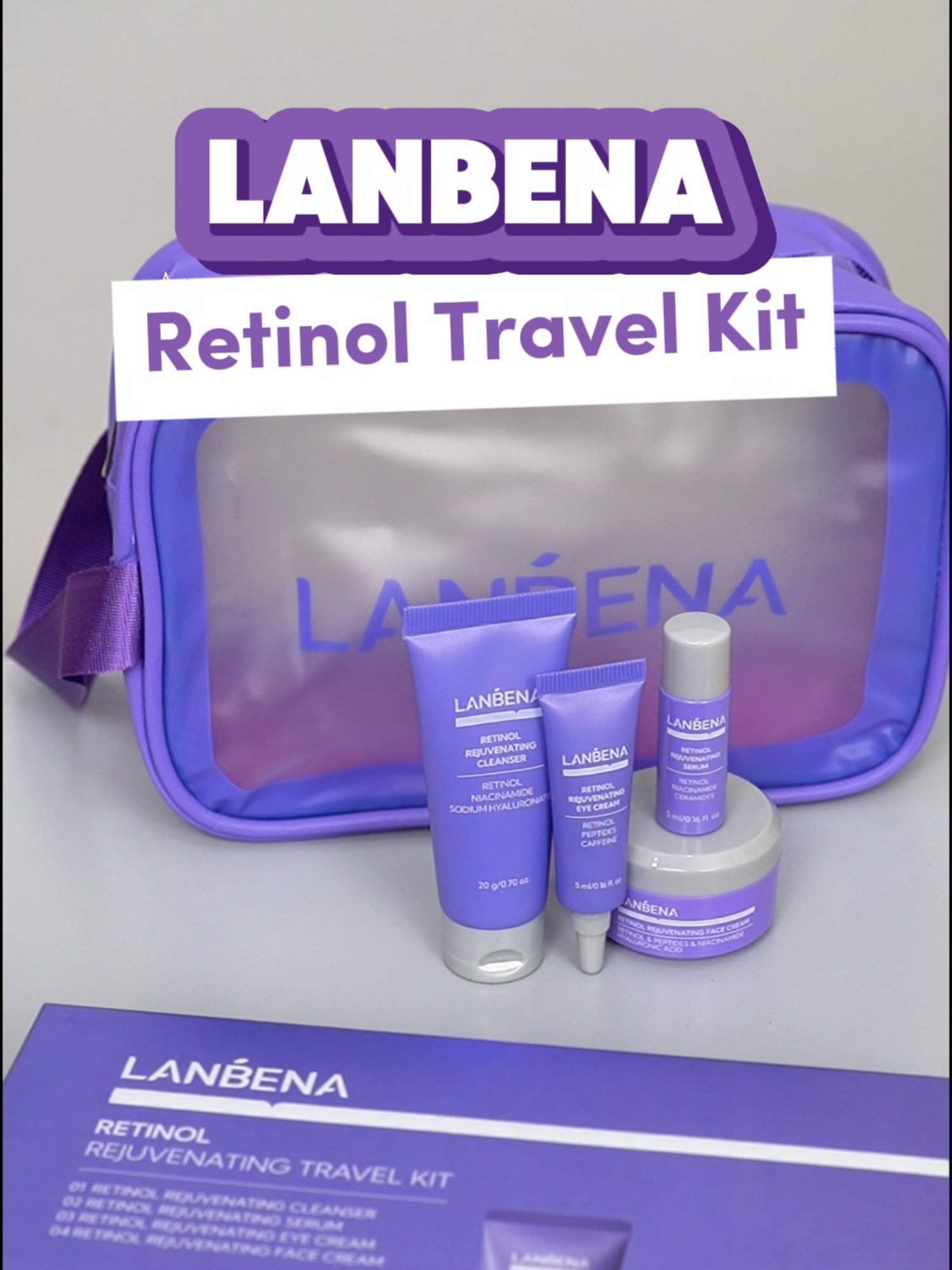 Liburan itu harusnya happy, bukan malah pusing mikirin skincare routine yang ribet. Lanbena Retinol Travel Kit ini isinya lengkap dari face wash, face cream, eye cream, sampai serum, semuanya ada di satu paket praktis!  Langsung checkout di live sekarang! 🥰🎉 #lanbena #lanbenaskincare #skincareroutine #lanbenaproducts #rekomendasi #moisturizer #retinolskincare #viral #trending #ForYouBeauty #promo #tiktoklive #diskonawalbulan