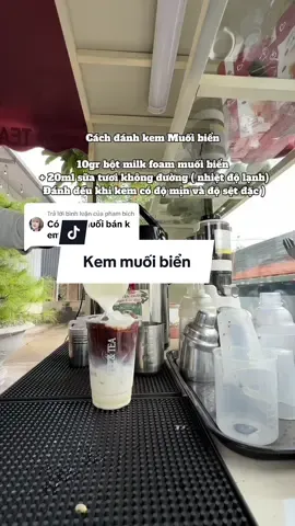 Trả lời @pham bich Bột milk foam muối biển dùng pha với Caffe, Caccao, khoai môn #congthucphache #dungcuphache #kemmuoi 