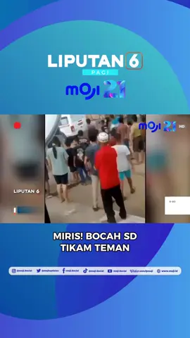 Seorang bocah kelas 4 SD di Kabupaten Musi Rawas Utara, Sumatera Selatan menusuk leher siswa kelas dua MTs menggunakan gunting. Selalu up to date dengan berita-berita terkini hanya di Liputan 6 Pagi Moji pukul 06.15 WIB. #liputan6pagiMOJI #liputan6 #beritaviral