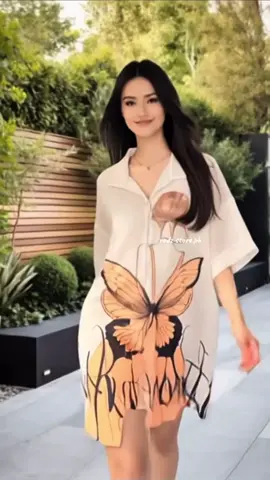 2025 New nightdress, women's summer short-sleeved pajamas, sexy loose printed shirt, fashionable outerwear, home wear Skirt Clothes Loungewear Nightwear Thin #nightdress #women #trend #pantulog #fyp 