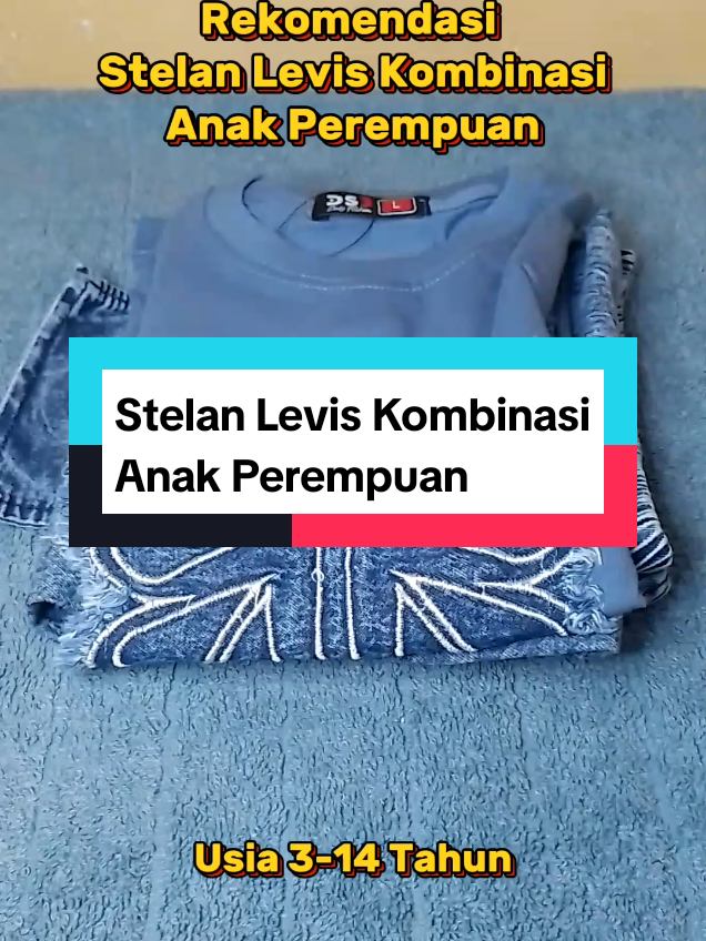 Stelan Levis Kombinasi Anak #stelan #stelananakperempuan #stelanank  #onesetanak   #setjeansanak 
