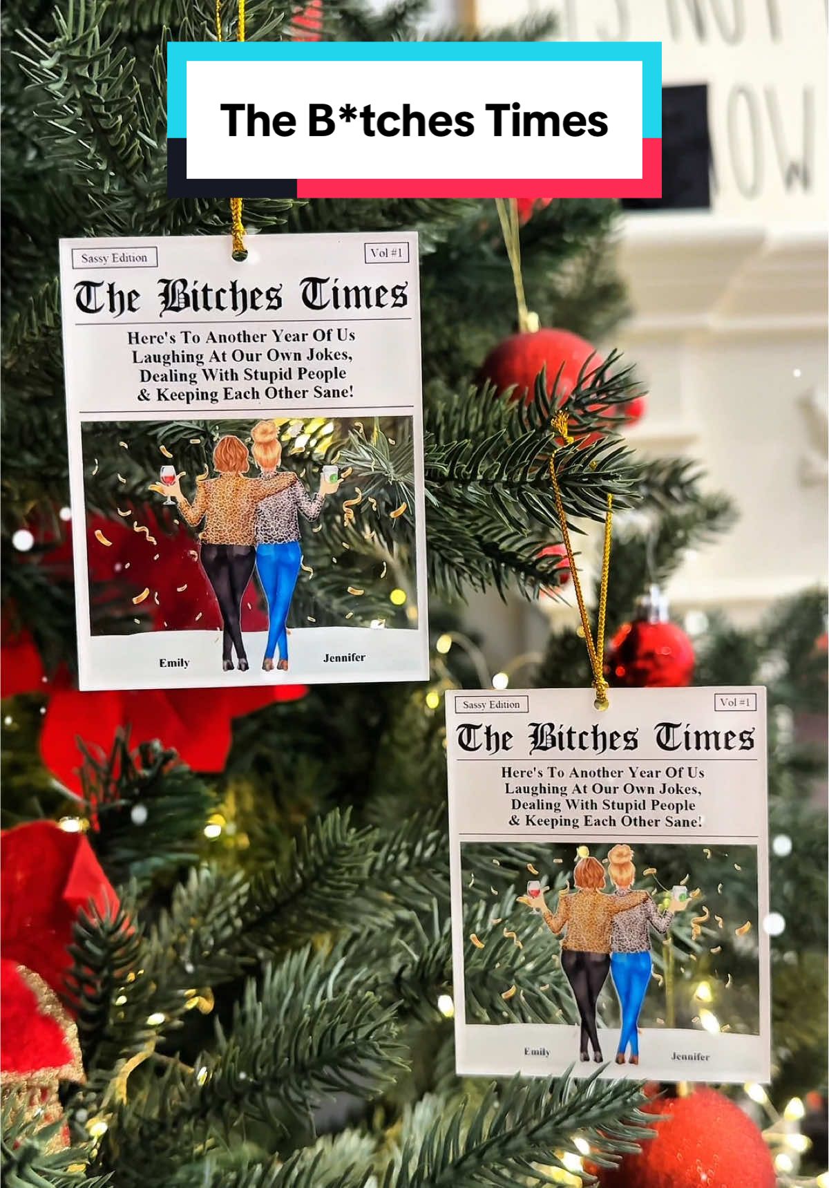 Salty but still iconic. This ornament’s a perfect fit for your friend! 🤪🎄 #macorner #ornament #friends #besties #christmasgift
