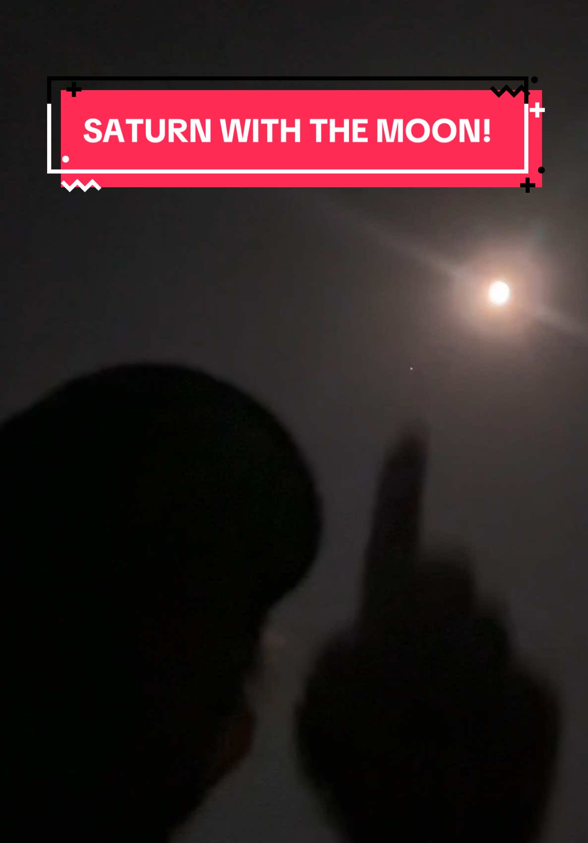 SATURN WITH THE MOON TONIGHT! #Astronomy #TikTokLearningCampaign #saturn #moon #telescope 