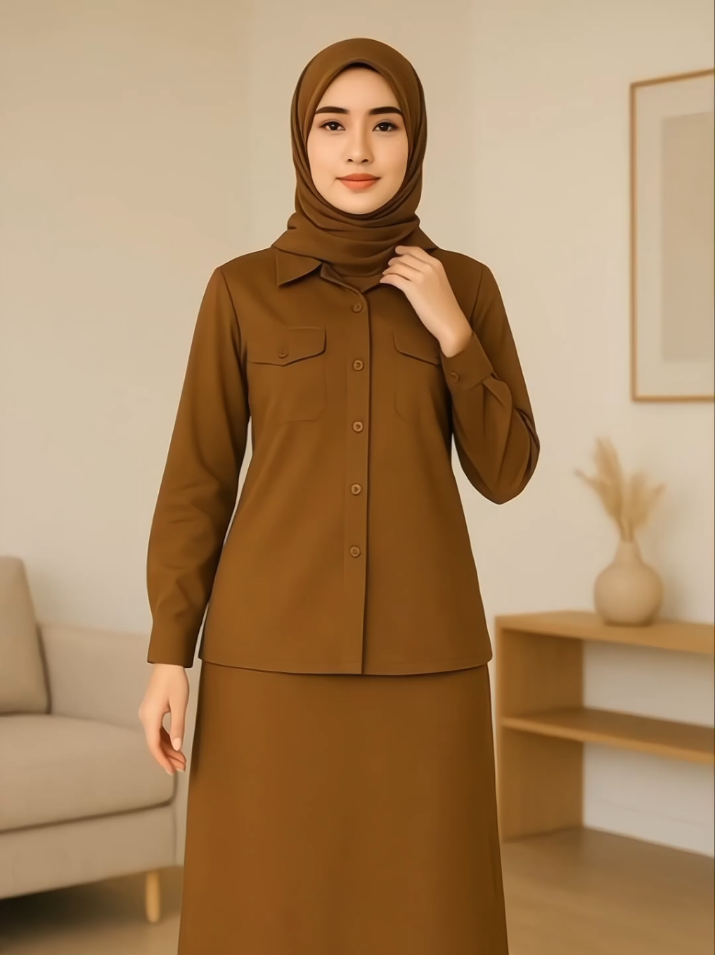 ✨ Seragam PNS Wanita Terbaru! ✨ Model PDH Pemda – bahan semiwool adem, anti kusut, & elegan 💼 Tersedia khaki muda & khaki tua, pilihan celana atau rok. Detail rapi, kancing & resleting kualitas premium, plus sudah full steam biar langsung rapi & fresh 😍 Fitur: 4 saku, kerah semi-blazer, pinggang elastis, ukuran S–3XL. 💬 “Kerja makin pede, gaya tetap kece!” #SeragamKerja #PakaianKerjaWanita #SeragamPNS #OOTDKerja #FYP