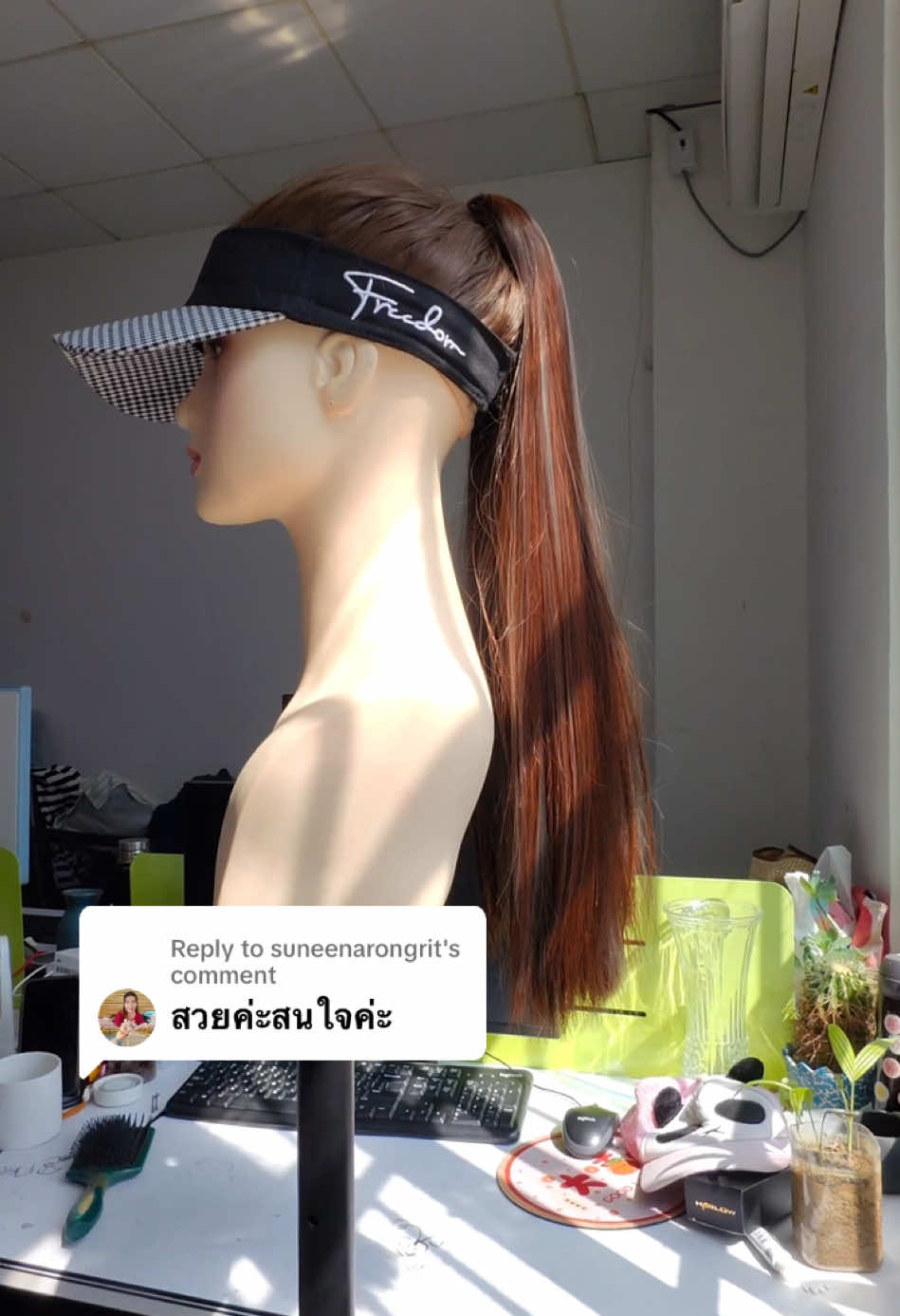 Replying to @suneenarongrit #แฮร์พีช #วิกผม #แฮร์พีชผมแท้ 