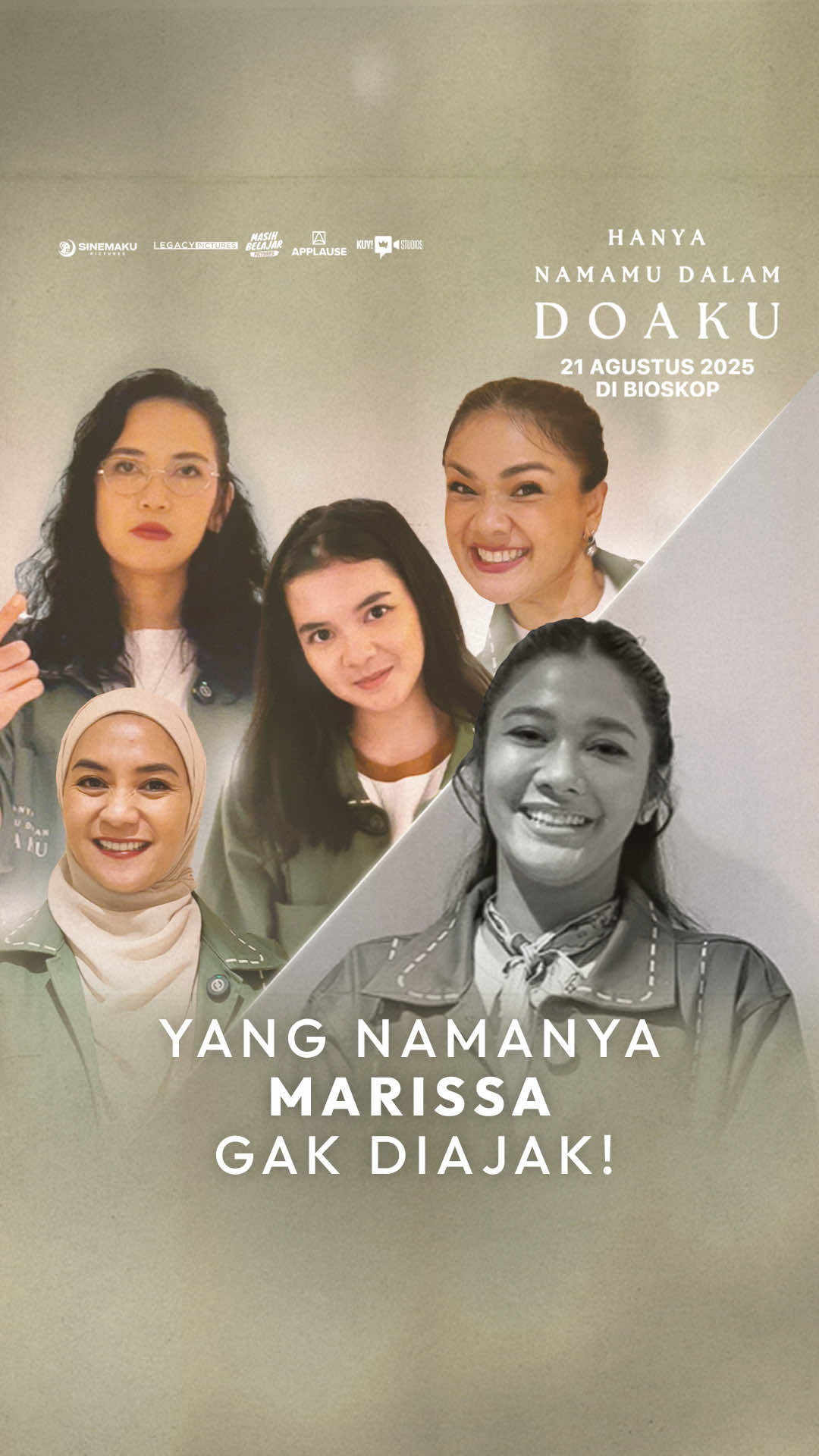 Dari semua karakternya, yang mana yang jadi karakter jagoan kalian? Kasih tau kita di kolom komentar ya! 🥰🙌 Yuk ketemu semua karakternya di bioskop mulai 21 Agustus 2025! #HanyaNamamuDalamDoaku #HNDD #MencintaimuDalamDoa #fyppppppppppppppppppppppp#tiktoktainment #rekomendasifilm 