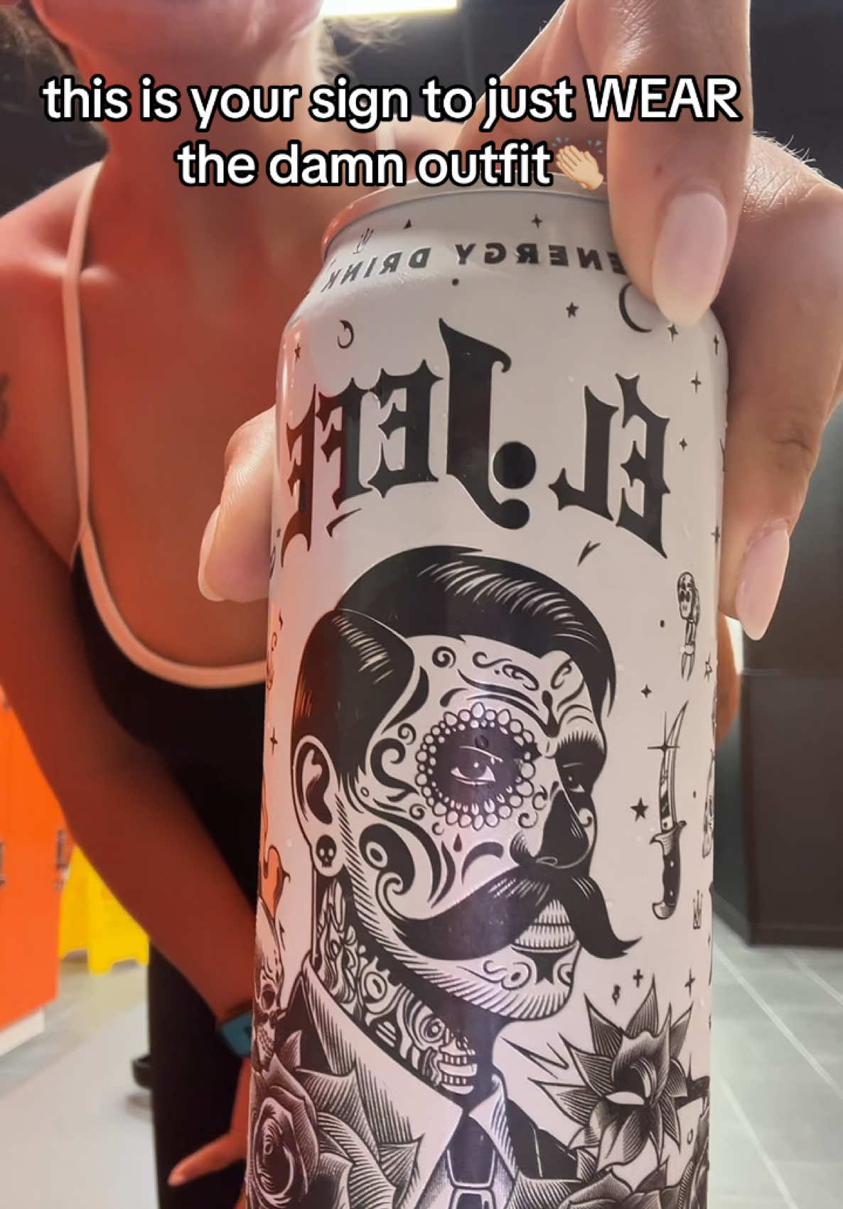 I almost talked myself into changing, glad I didn’t🤌🏼👏🏼 #diosafit #gym #gymgirlsoftiktok #gymfit #energydrinks 