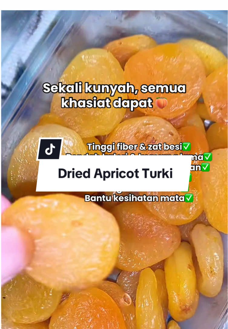 Sedap, sihat & mengenyangkan 😍 Grab sekarang sebelum habis!   #apricot #buahapricot #driedapricot  Disclaimer: Results may vary for each individual. This video is based on my personal experience.  