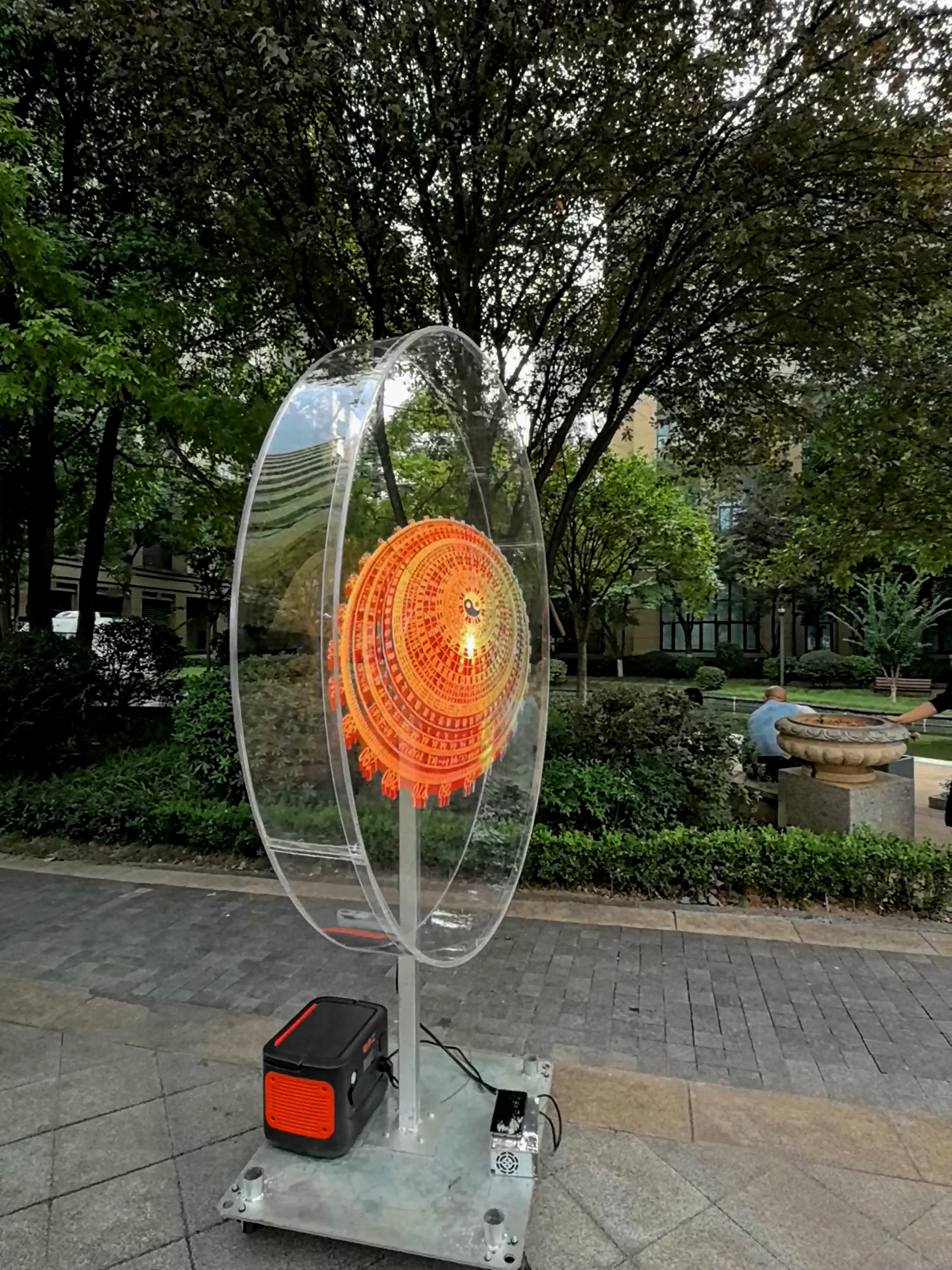 Future Displays: NOW.  #3D #leddisplay #3dledfan #holographic #ledfan #advertising #fyp